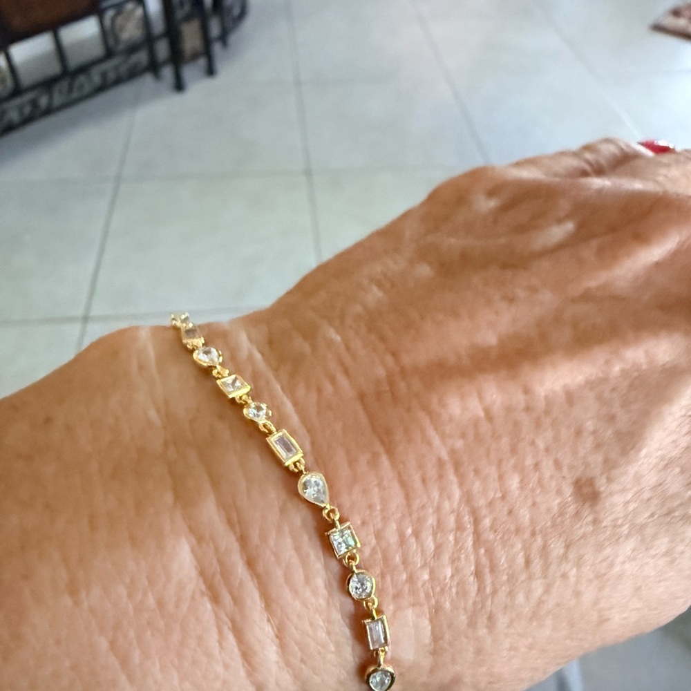 Multi Shaped Bezel Bracelet